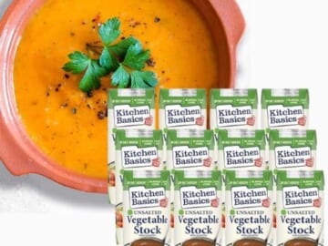 Kitchen Basics Unsalted Vegetable Stock, 12-Pack as low as $9.72 After Coupon (Reg. $16.20) + Free Shipping – 81¢/Carton