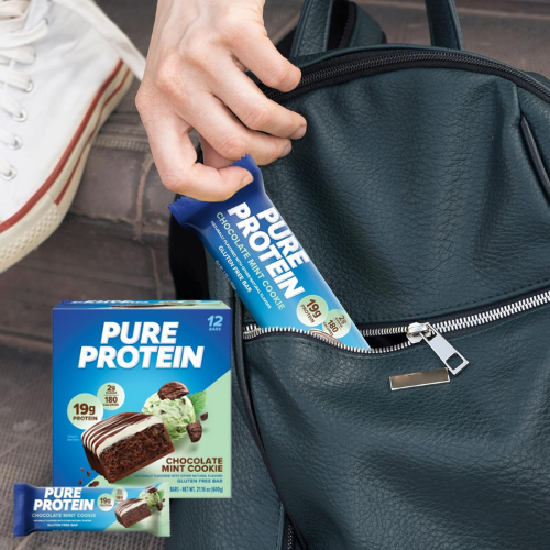 Pure Protein 12-Count Chocolate Mint Cookie Bars as low as $10.46 After Coupon (Reg. $20) + Free Shipping – 87¢/1.76 Oz Bar