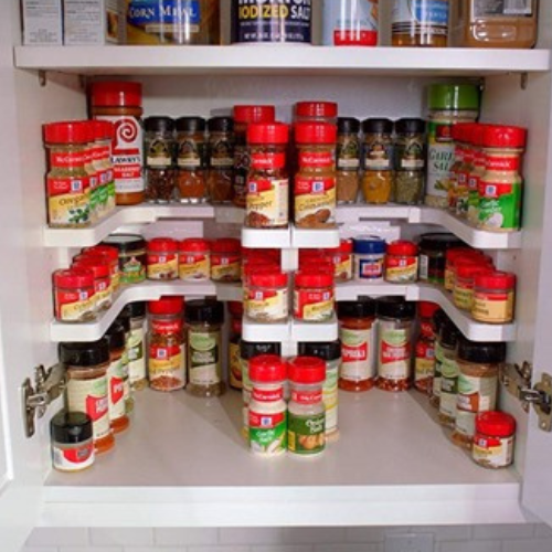 Expandable Spice Rack and Stackable Cabinet & Pantry Organizer $15.99 (Reg. $28)