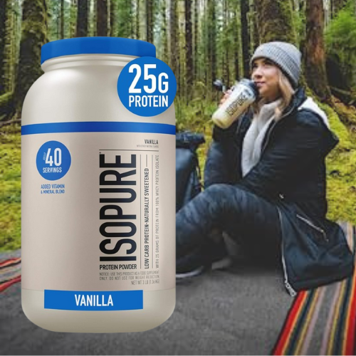 Isopure Whey Protein Isolate Powder, 3-Lb Vanilla $49.39 After Coupon (Reg. $80) + Free Shipping