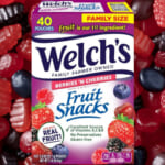 Welch’s Fruit Snacks, 40-Count as low as $4.71 After Coupon when you buy 4 (Reg. $8.48) + Free Shipping – 12¢ Per Pouch – Mixed Fruit Flavor / Berries ‘n Cherries