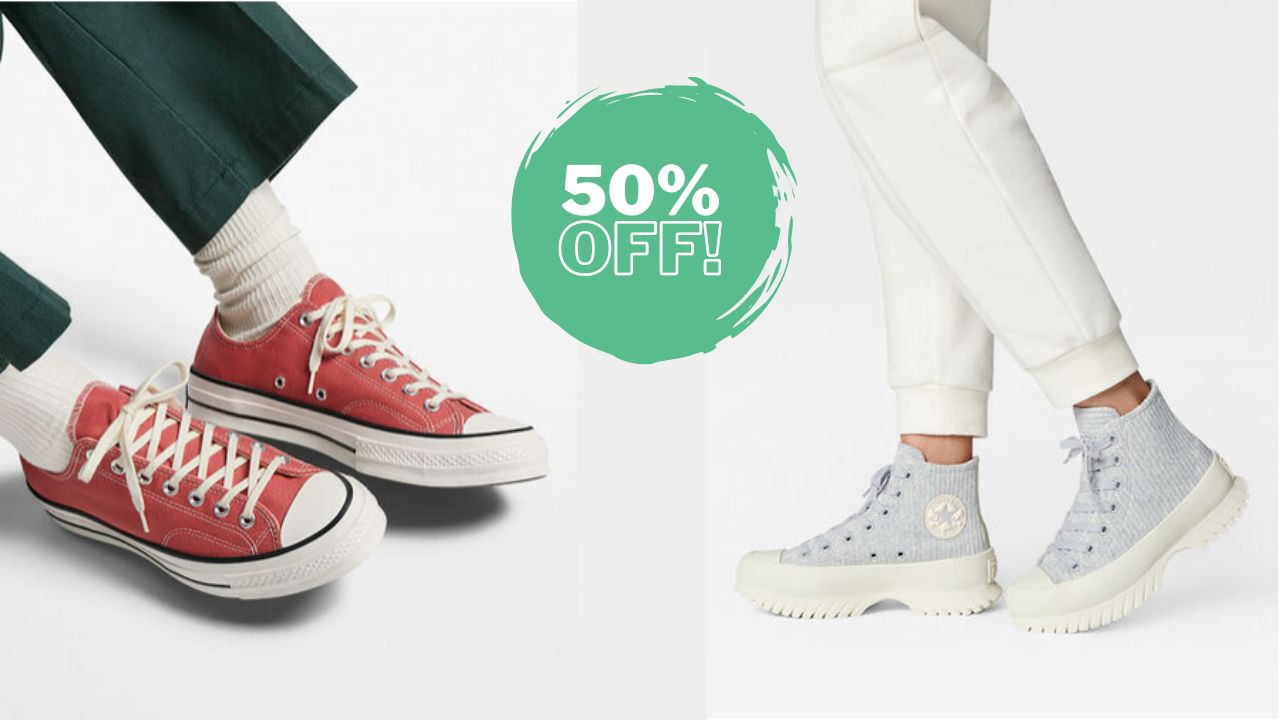 50% off Converse Shoes & Bags | Ends Monday!