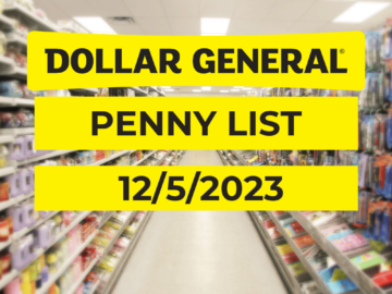 Dollar General Penny List - 12-5-2023