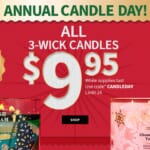 Bath & Body Works | $9.95 3-Wick Candles Ends Today!
