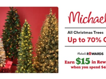 Michaels | 70% Off Christmas Trees, 60% Off Decor