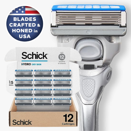 Schick Hydro Dry Skin 12-Count Razor Refills for Men as low as $11.25 After Coupon (Reg. $32.49) + Free Shipping – 94¢/Refill