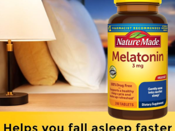 Save 40% on Nature Made Melatonin Bottles as low as $3.49 After Coupon (Reg. $12+) + Free Shipping