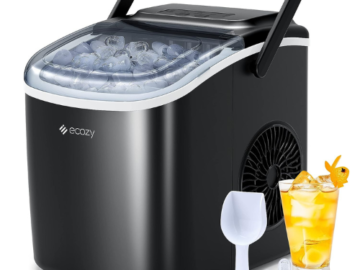 Today Only! Portable Countertop Ice Maker $69.99 After Coupon (Reg. $119.99) + Free Shipping – 9 Ice Cubes in 6 Minutes!
