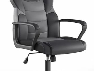 Staples Emerge Vector Luxura Faux Leather Gaming Chair