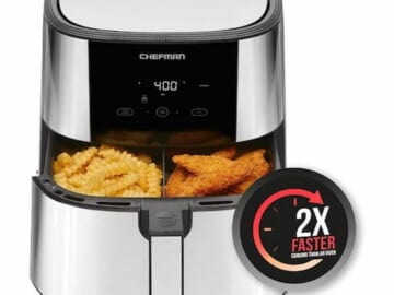 Chefman Turbo Fry Stainless Steel 8-Quart Air Fryer