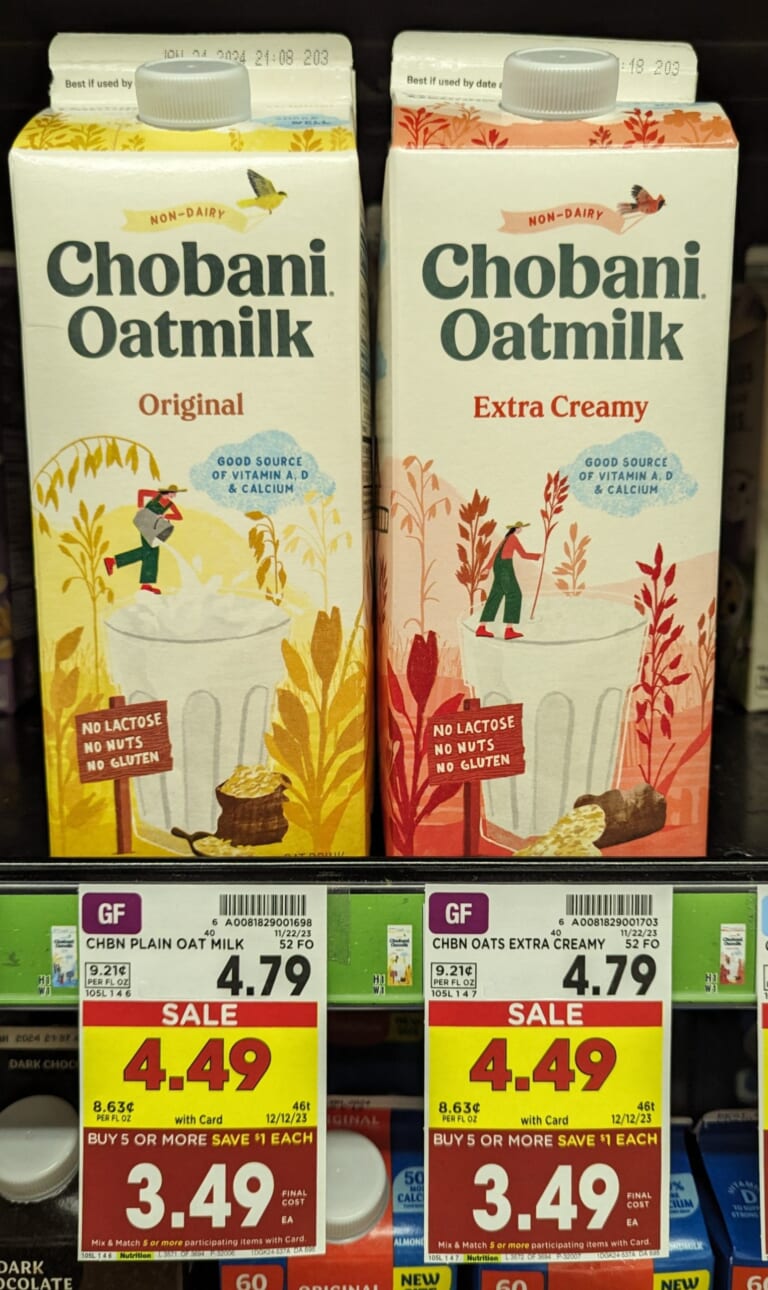 Chobani Oat Milk Just $1.99 At Kroger (Regular Price $4.79)