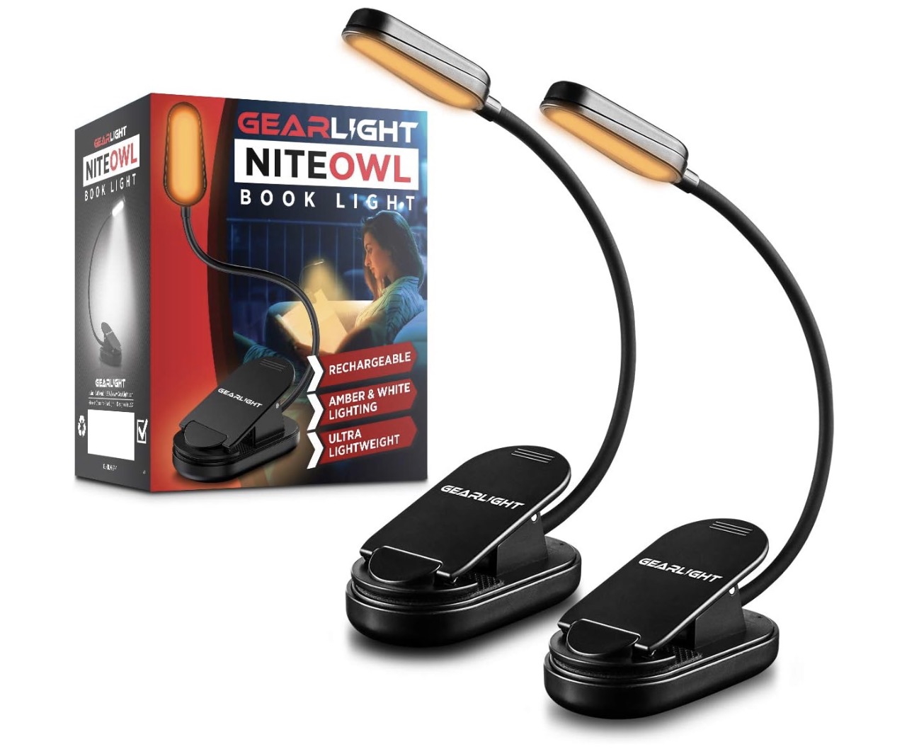 GearLight Rechargeable Book Light