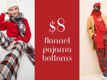 Old Navy | $8 Flannel Joggers & Pajama Bottoms For Adults