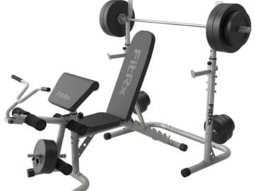 FitRx Weight Bench with Squat Rack
