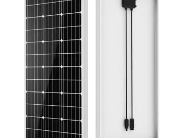 Eco-Worthy 100W 12V Monocrystalline Solar Panel for $47 + free shipping
