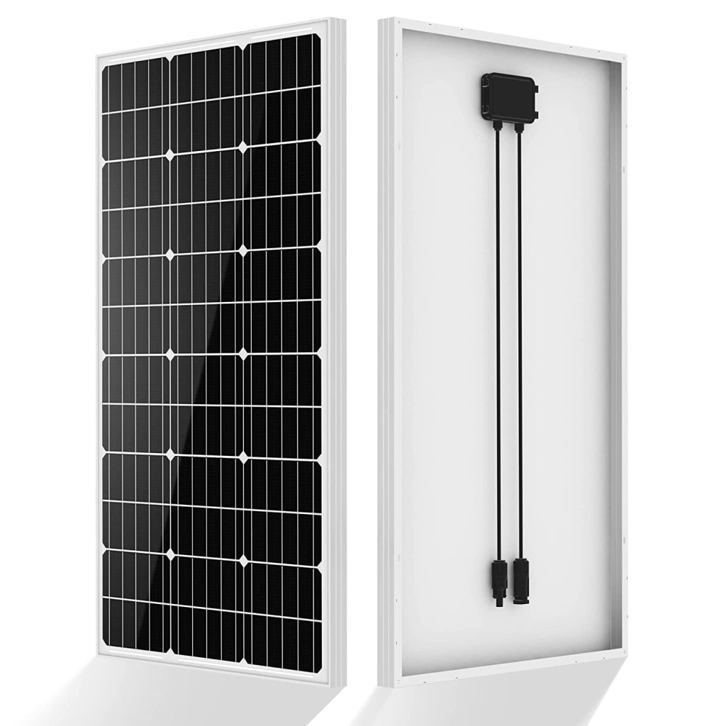 Eco-Worthy 100W 12V Monocrystalline Solar Panel for $47 + free shipping