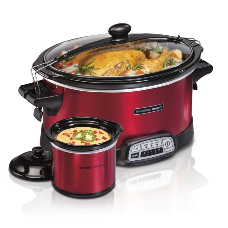 Hamilton Beach Stay or Go 7-Quart Programmable Slow Cooker with Party Dipper for $48 + free shipping