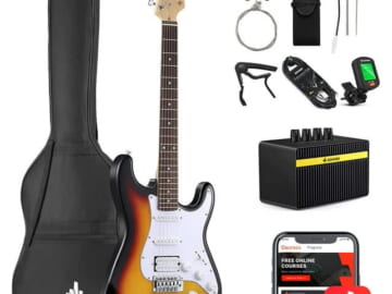 Donner 39" Electric Guitar Beginner Kit for $144 + free shipping