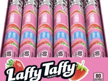 Laffy Taffy Rope Candy, Strawberry, 0.81 Ounce Ropes (Pack of 24)