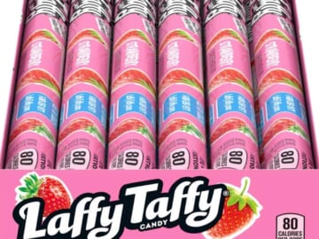 Laffy Taffy Rope Candy, Strawberry, 0.81 Ounce Ropes (Pack of 24)