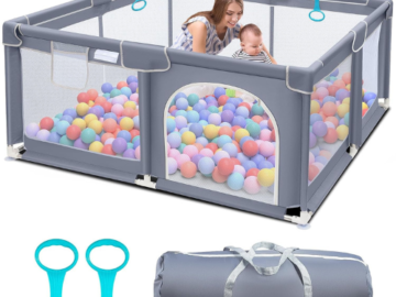 Today Only! Playpen for Toddlers $36.12 After Coupon (Reg. $79.99) + Free Shipping