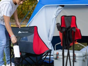 Ozark Trail Camping Chair (Red and Gray) $15 (Reg. $26.15)