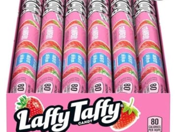Laffy Taffy Rope Candy, Strawberry, 24-Pack as low as $10.46 Shipped Free (Reg. $15.62) – 44¢ Each, Great for Stocking Stuffers!