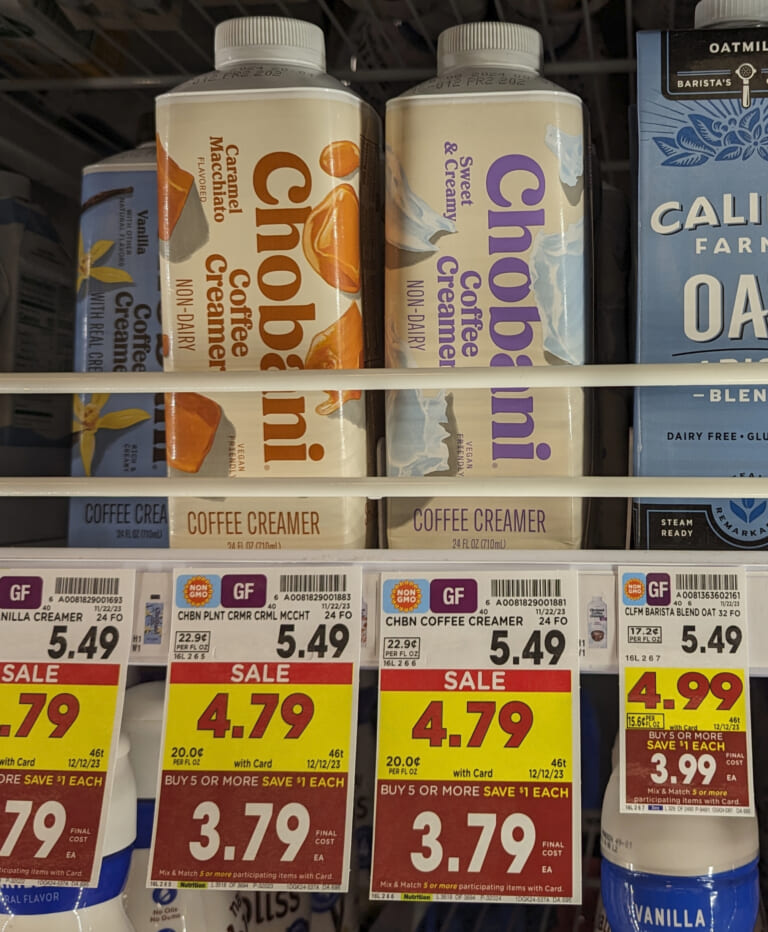 Get Chobani Coffee Creamer As Low As $2.54 At Kroger (Regular Price $5.49)