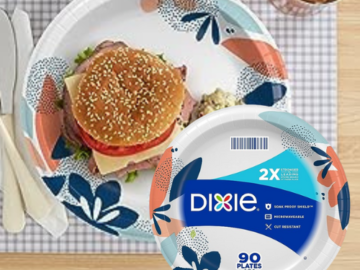 Dixie Dinner Size 90-Count Printed Disposable Paper Plates as low as $5.03 Shipped Free (Reg. $6.89) – 6¢/8.5-Inch Plate