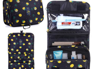 Portable Toiletry & Cosmetic Bag $4.79 After Code (Reg. $10) – Various Colors