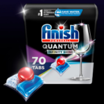 Finish Powerball Quantum Infinity Shine 70-Count Dishwasher Detergent Tablets as low as $13.38 After Coupon (Reg. $21.62) + Free Shipping – 19¢/Tablet