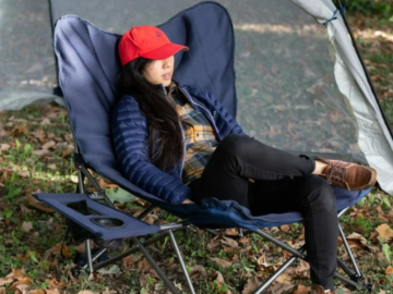 Ozark Trail Oversized Relax Plush Chair with Side Table $25 (Reg. $51.74)