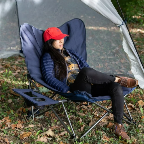 Ozark Trail Oversized Relax Plush Chair with Side Table $25 (Reg. $51.74)