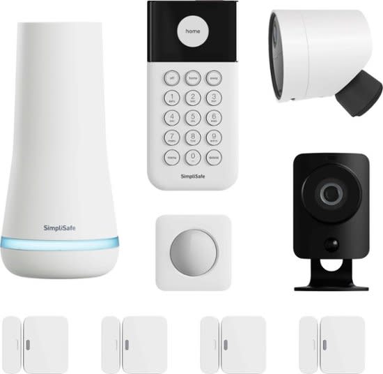 SimpliSafe Whole Home 9-Piece Security System for $199 + free shipping