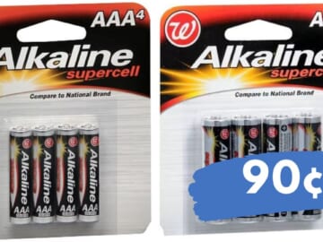 Walgreens AA or AAA Batteries 4-Packs Just 90¢!