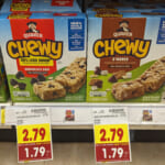 Quaker Chewy Bars As Low As $1.54 Per Box At Kroger
