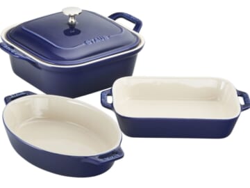 Staub 4-Piece Mixed Ceramic Baking Dish Set for $100 + free shipping