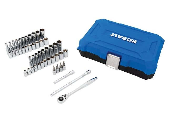 Kobalt 50-Piece SAE and Metric Mechanics Tool Set for $20 + free shipping w/ $45