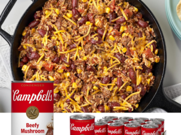Campbell’s 12-Pack Condensed Beefy Mushroom Soup as low as $8.29 After Coupon (Reg. $22.68) + Free Shipping – 69¢/10.5 Oz Can