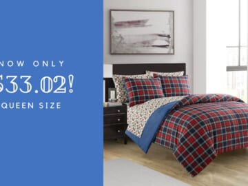 Walmart | $33 Dearfoams 7-Piece Bed in a Bag, Queen