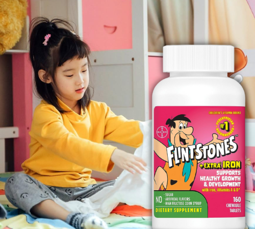 Flinstones 160-Count Chewable Kids’ Multivitamin + Extra Iron Tablets as low as $9.34 After Coupon (Reg. $20) + Free Shipping – 6¢/Tablet