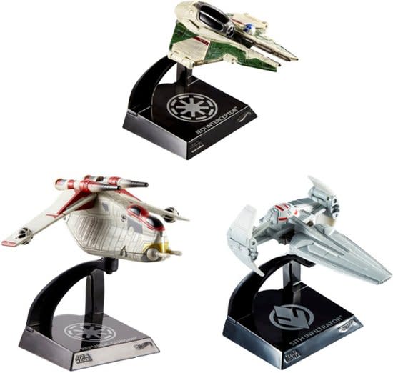 Hot Wheels Star Wars Starship Models 3-Pack for $29 + free shipping