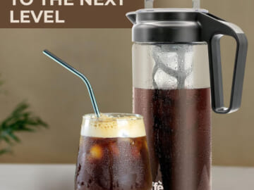 Kaffe Cold Brew Coffee Maker, 1.3 Liter $15.96 (Reg. $30) – Makes up to 6 cups