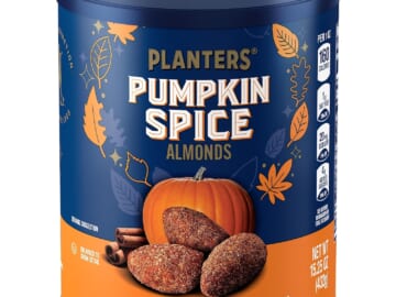 Planters Pumpkin Spice Almonds, 15.25-Oz  as low as $5 Shipped Free (Reg. $12.06)