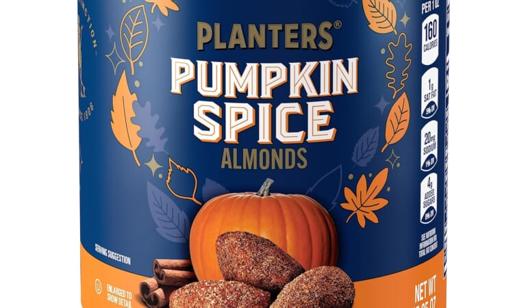 Planters Pumpkin Spice Almonds, 15.25-Oz  as low as $5 Shipped Free (Reg. $12.06)