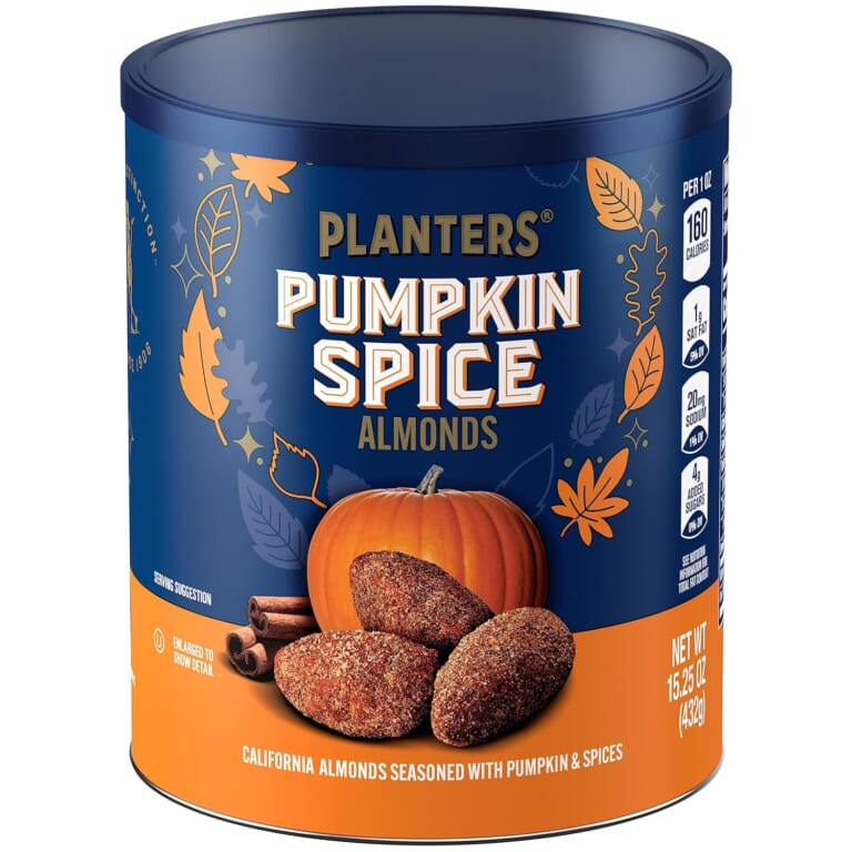 Planters Pumpkin Spice Almonds, 15.25-Oz  as low as $5 Shipped Free (Reg. $12.06)