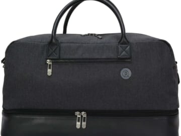 Protege 21" Drop-Bottom Weekender Travel Duffel Bag for $7 + free shipping w/ $35