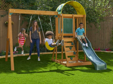 KidKraft Ainsley Wooden Outdoor Swing Set