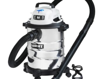Hart 6 Gallon 5 Peak HP Stainless Steel Wet/Dry Vacuum for $49 + free shipping