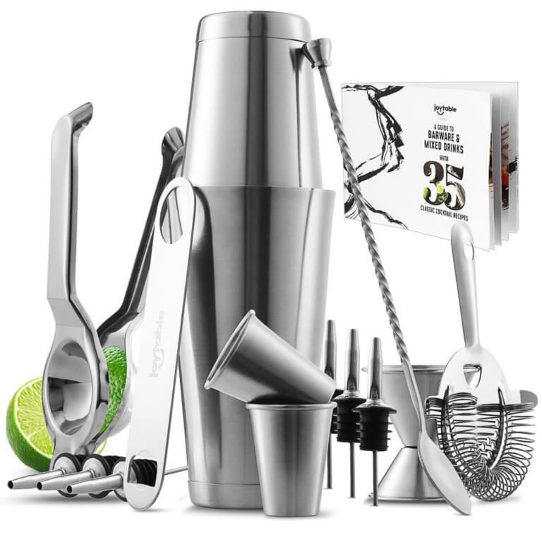 Complete Cocktail 16-Piece Bartender Kit for $18 + free shipping